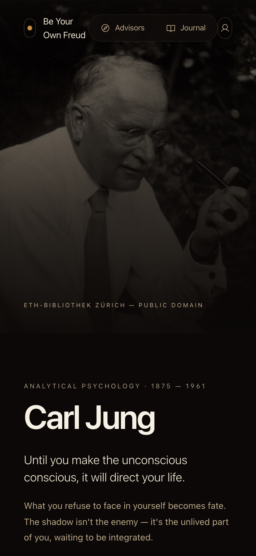Jung — Analytical psychology