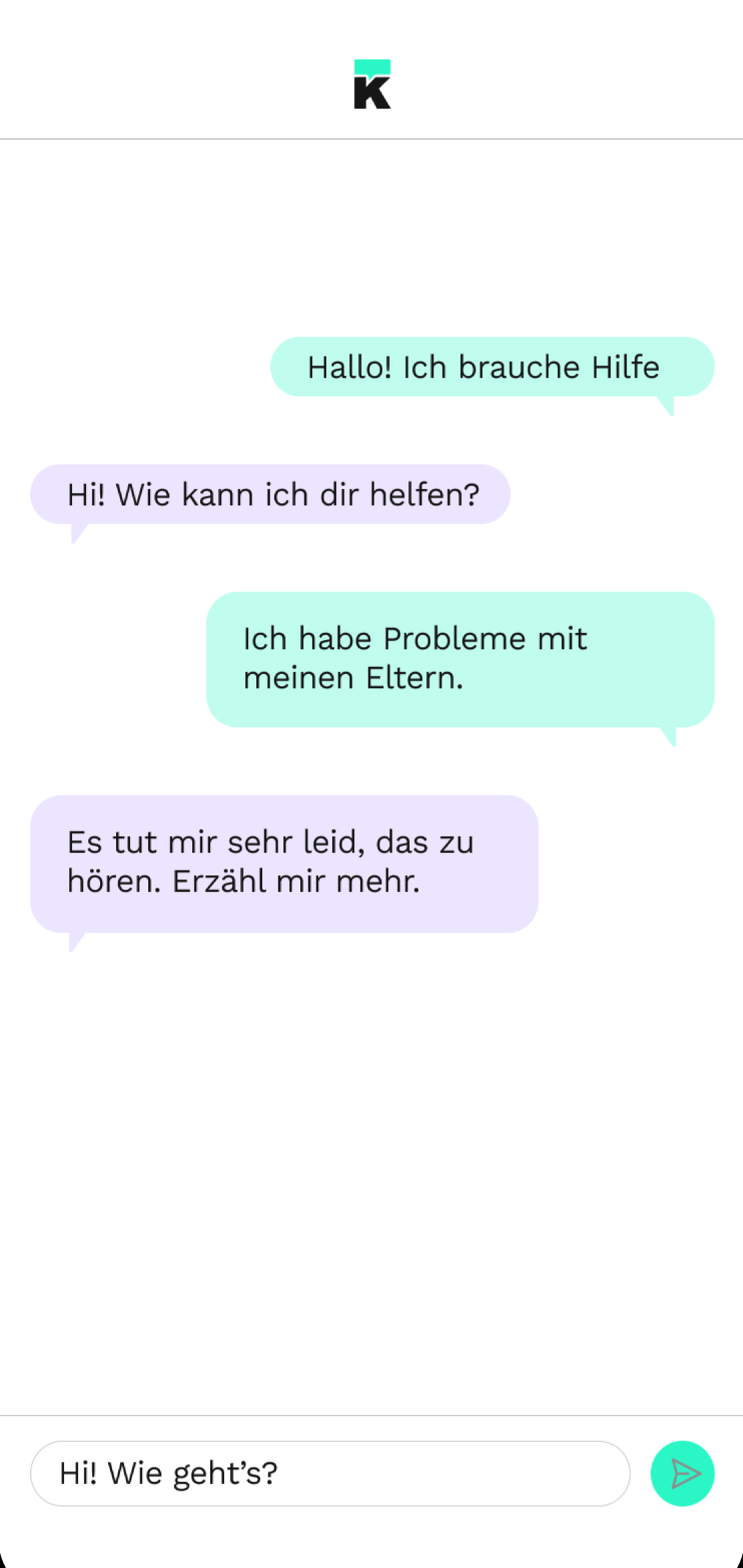 The chat itself, owned end to end