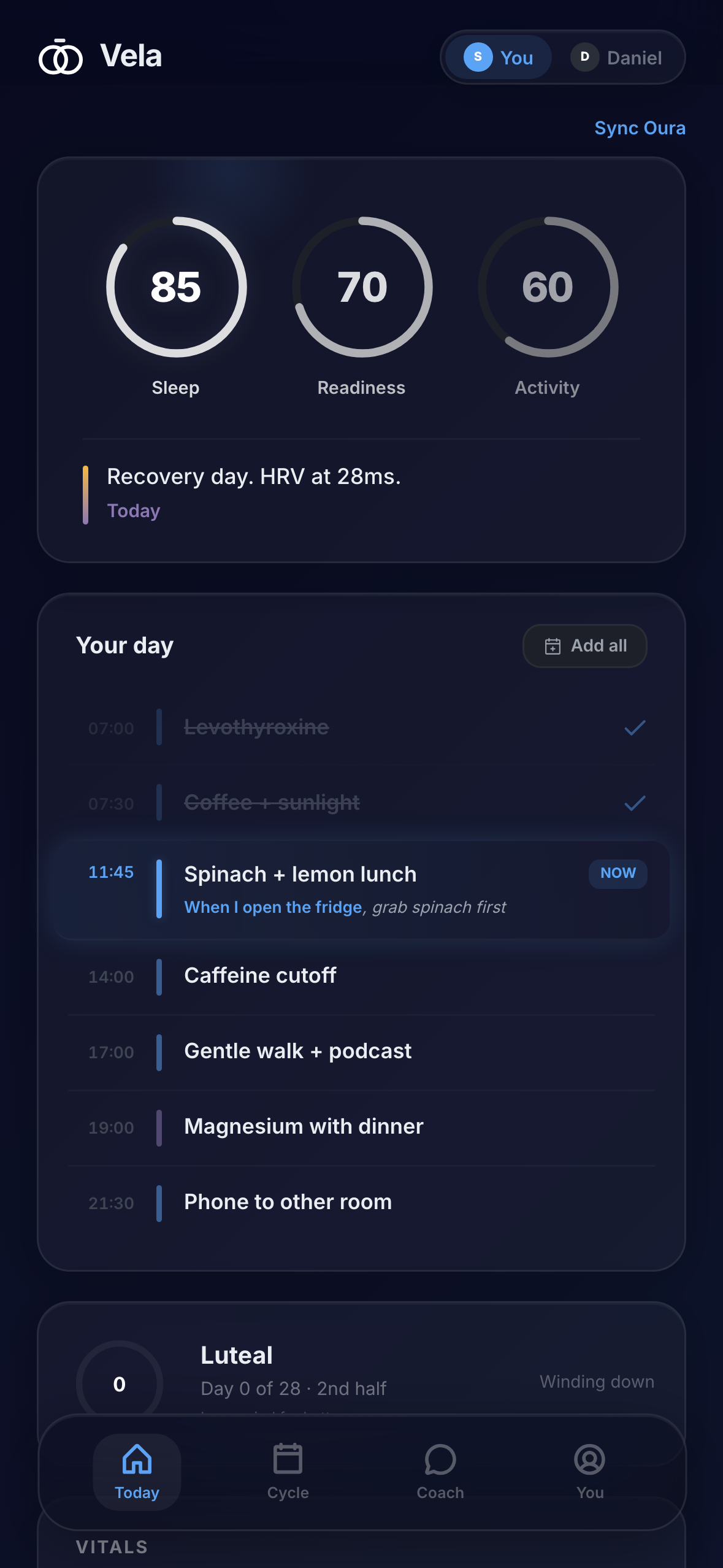 Profile & privacy